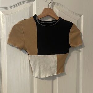 Colorblock Crop Top
